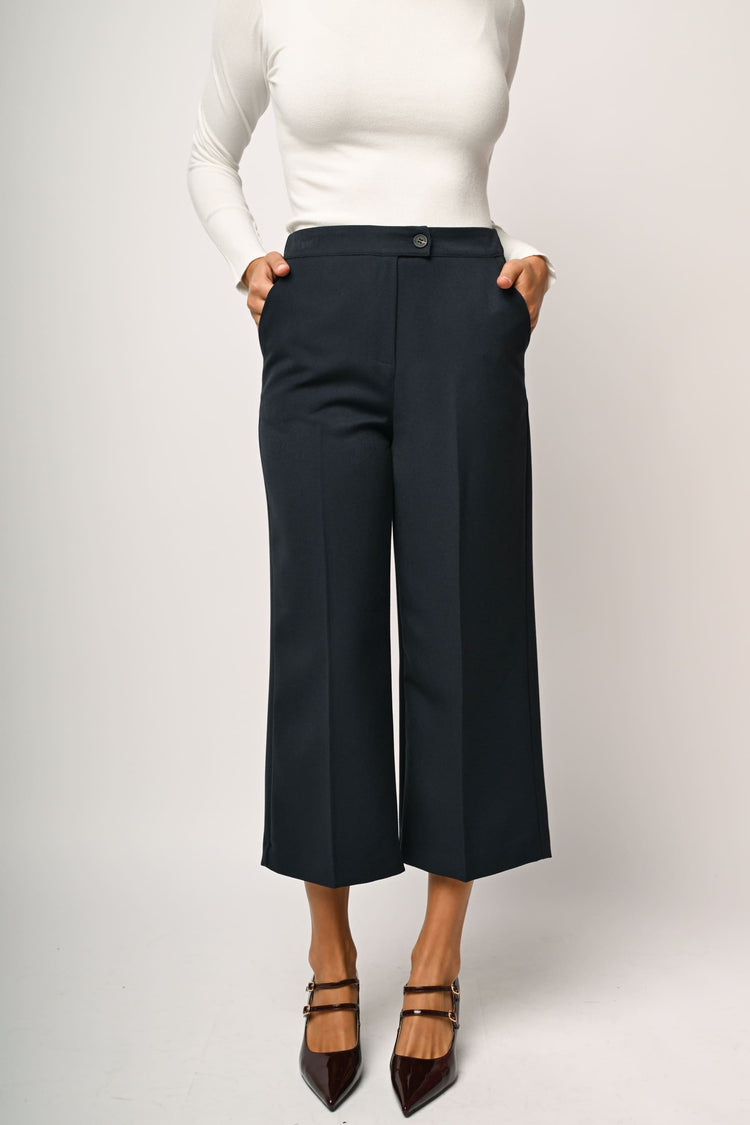 Pantaloni palazzo crop