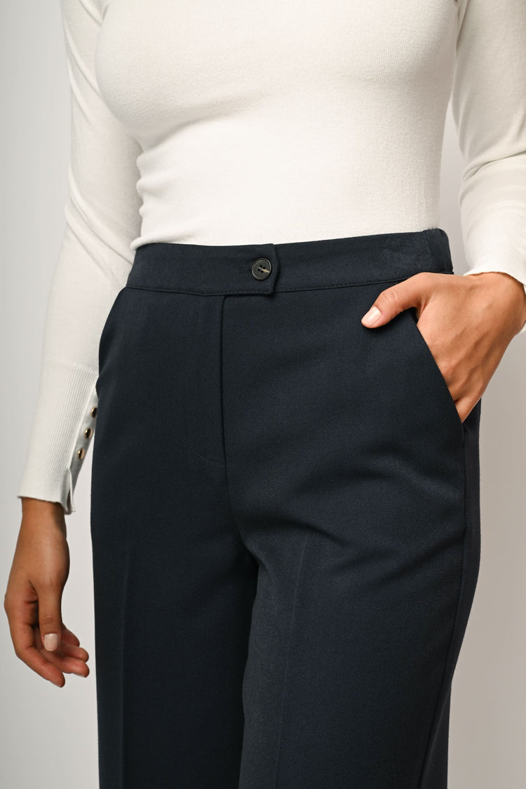 Pantaloni palazzo crop