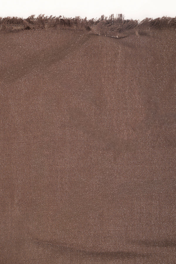 Sciarpa lurex a pois marrone