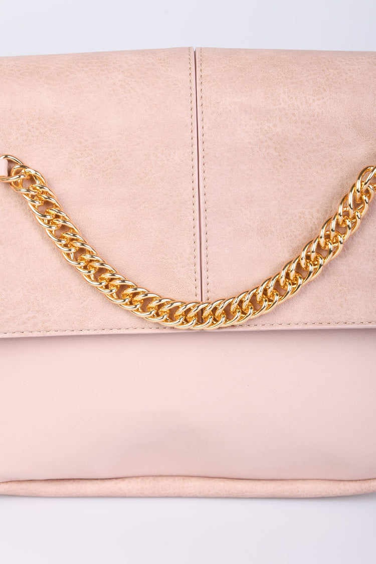 Borsa con catenella e zip