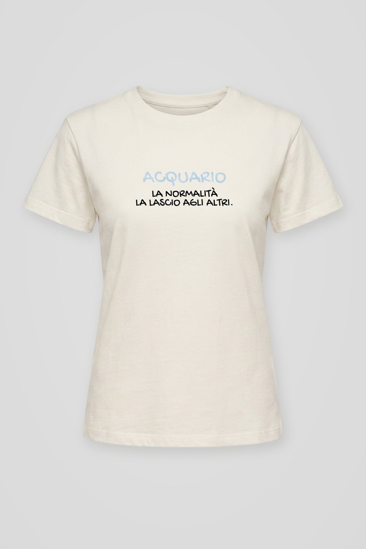 T shirt Acquario in cotone bianco