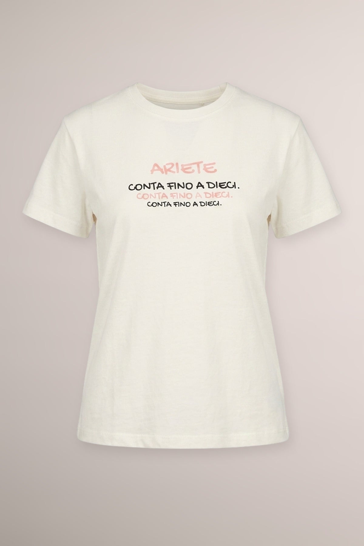 T shirt Ariete in cotone bianco