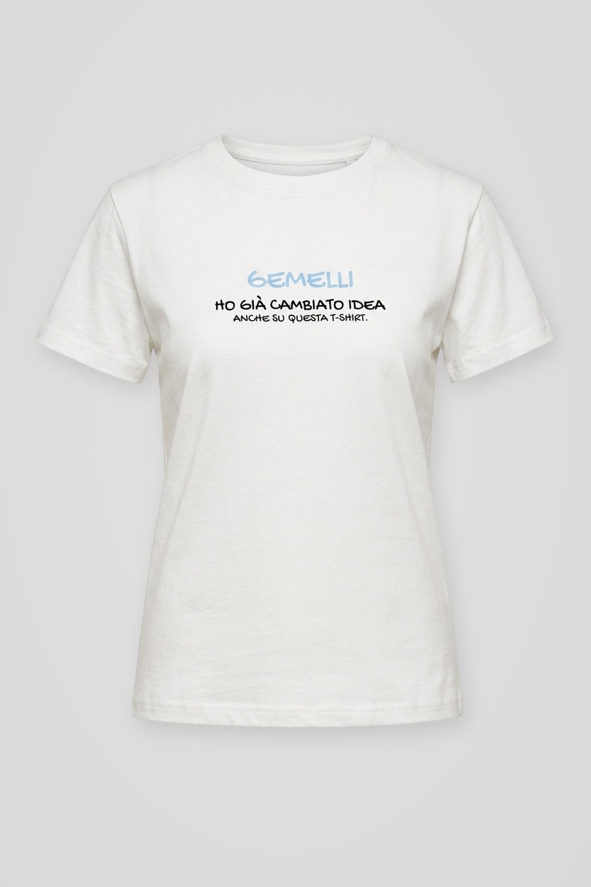 T shirt Gemelli in cotone bianco
