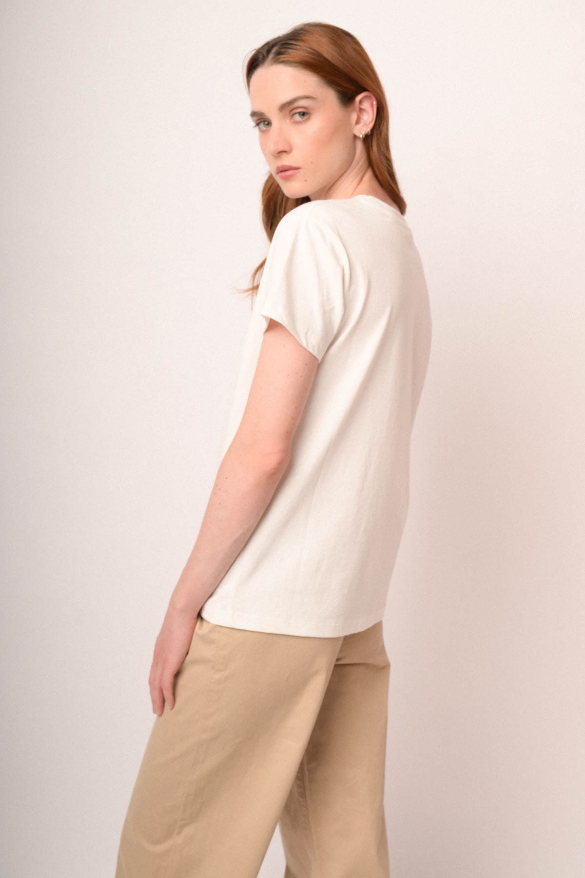 T shirt Sagittario in cotone bianco
