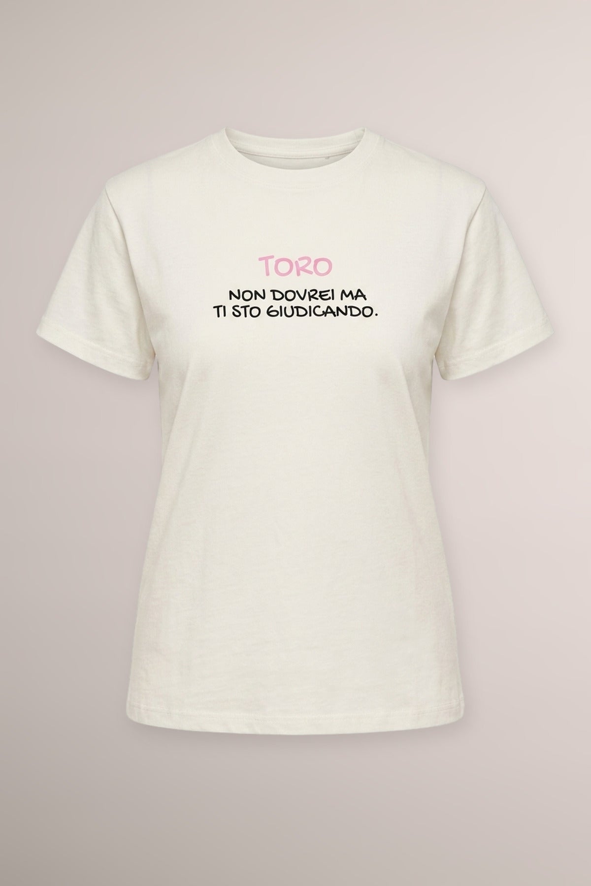 T shirt Toro in cotone bianco