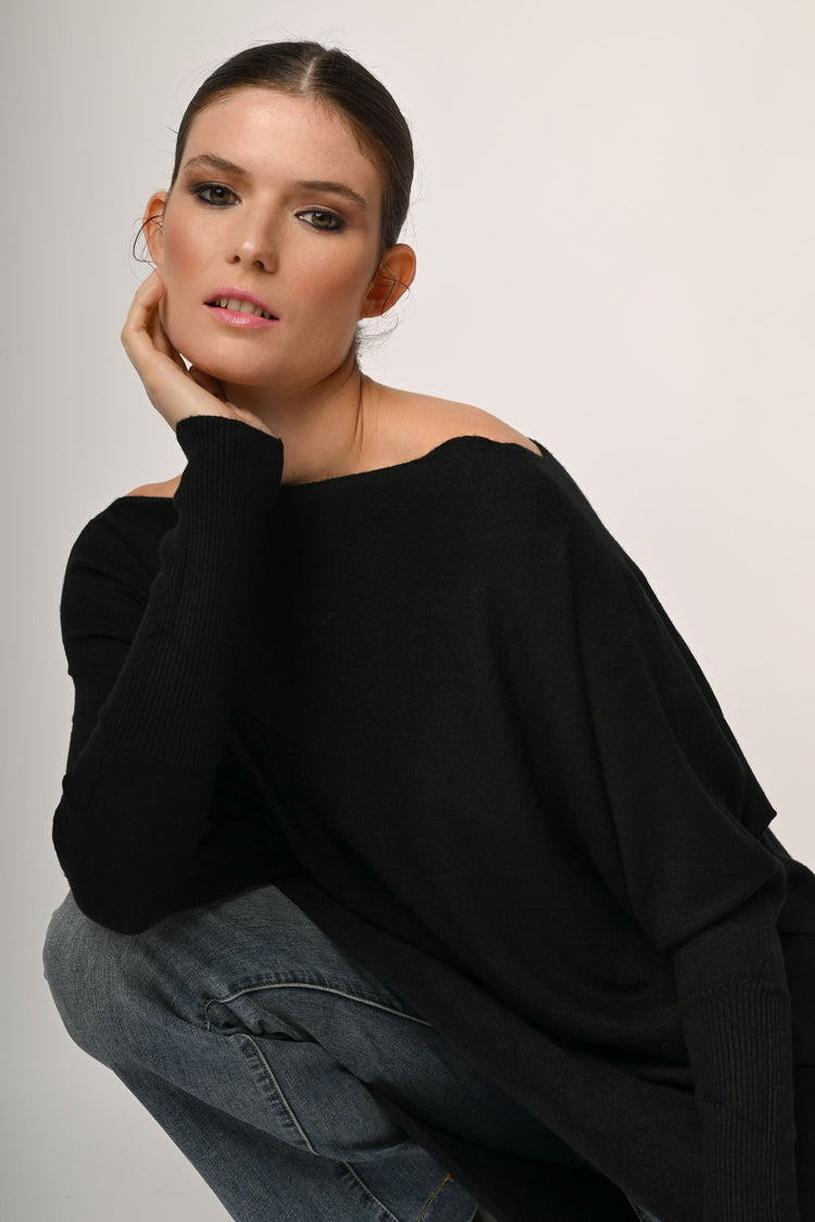 Pull oversize alla Bardot