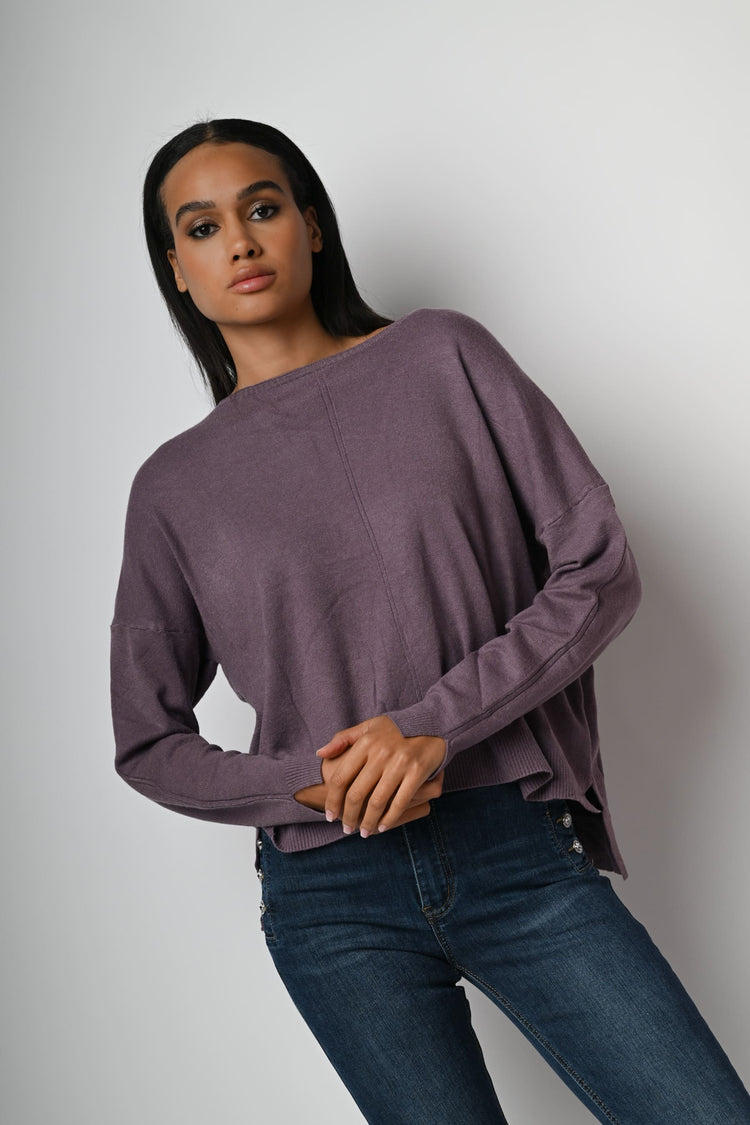 Pull con scollo a barchetta