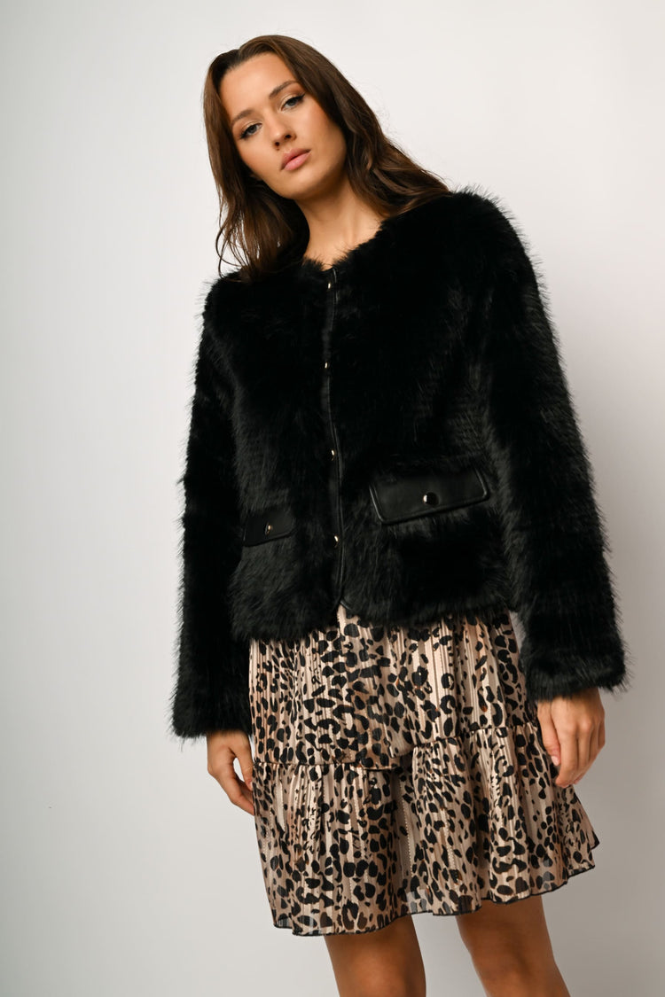 Giacca in faux fur