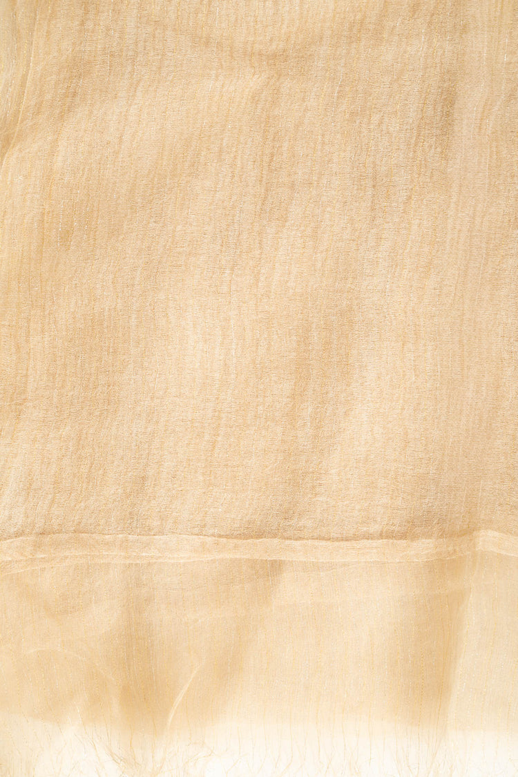 Sciarpa misto seta a fili lurex beige