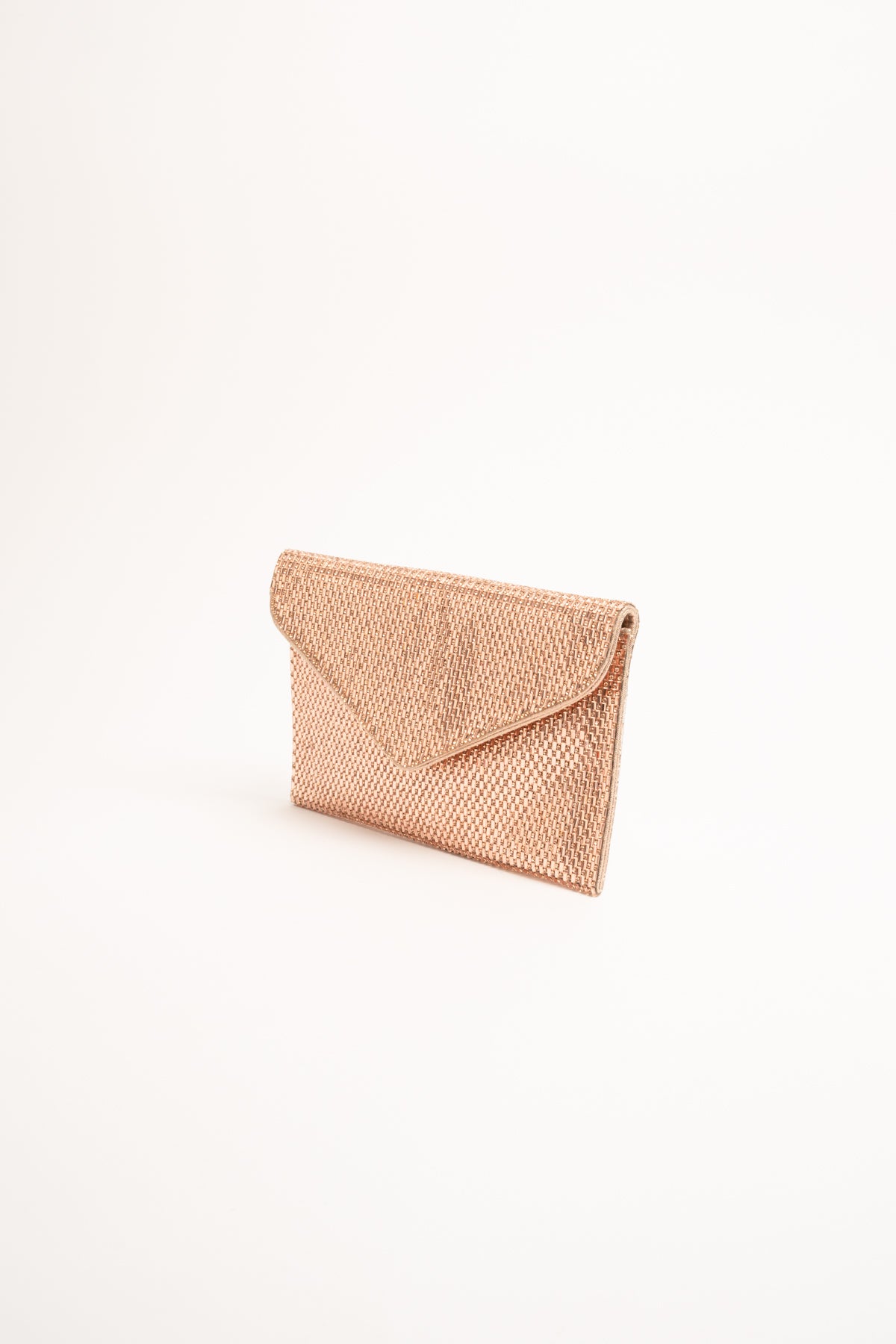 Pochette oro con strass