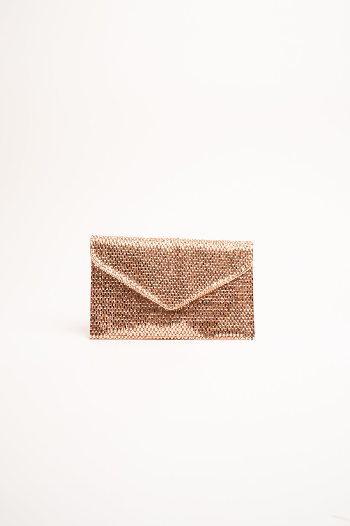 Pochette oro con strass