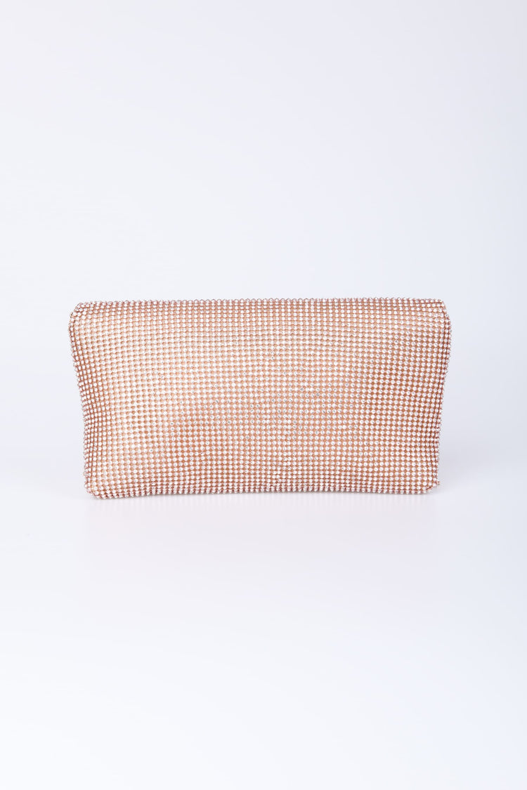 Pochette con strass e frange