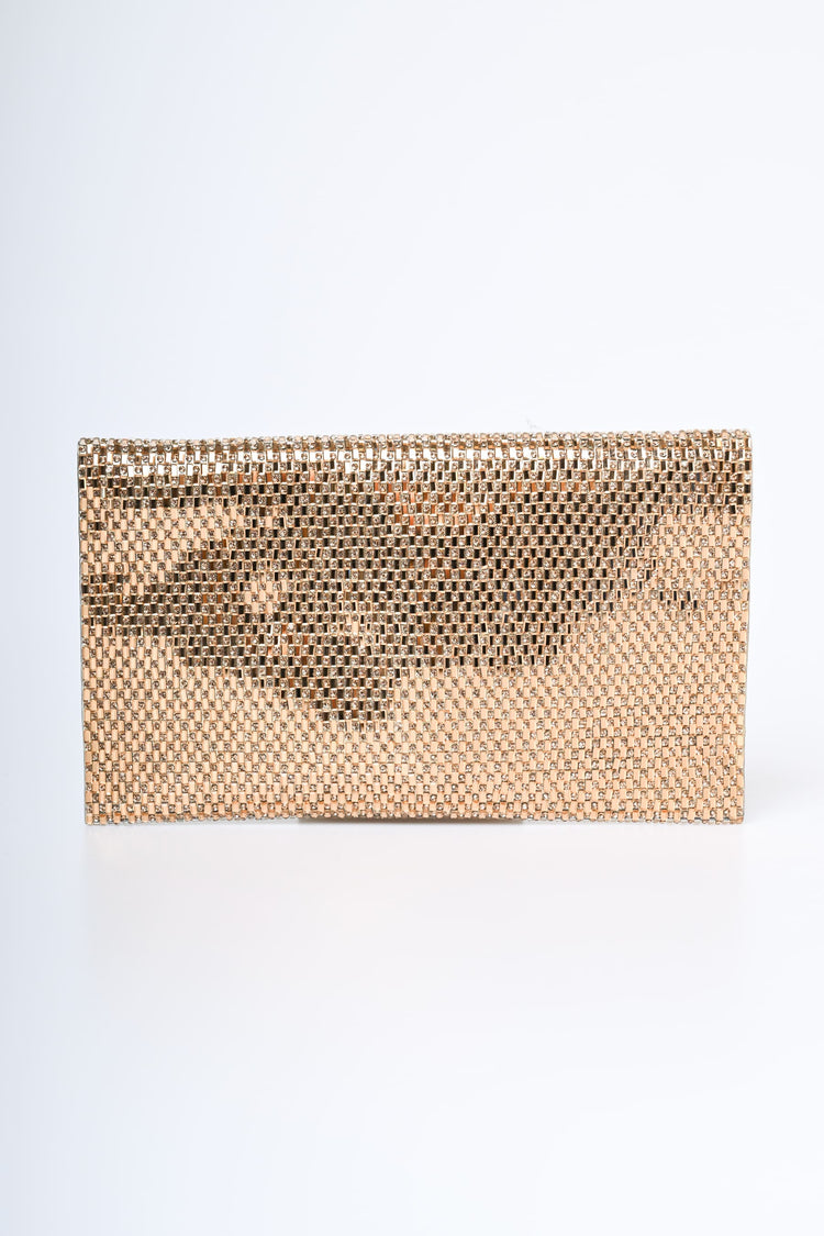 Pochette con strass