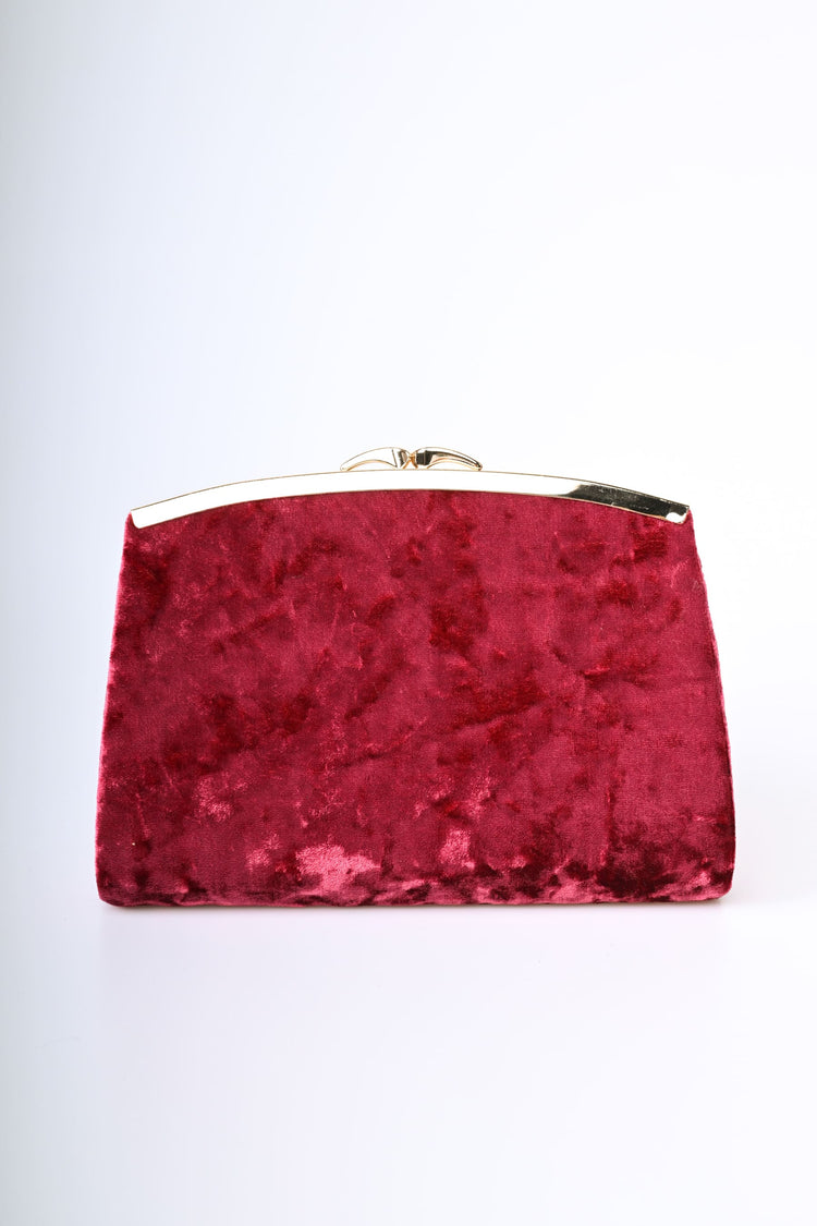 Pochette in velluto intrecciato