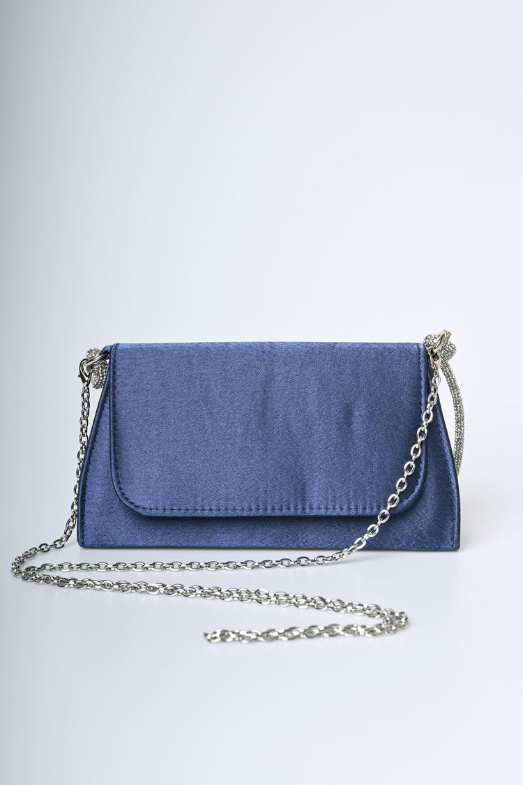 Borsa a mano con manico in strass