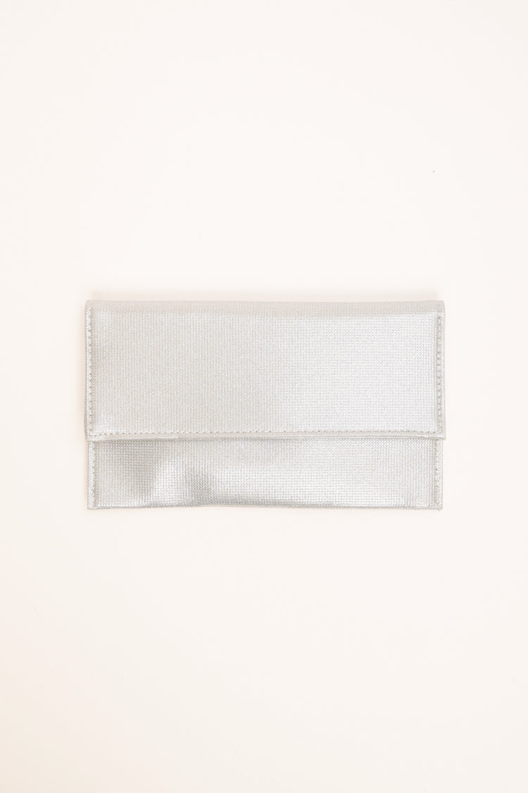 Pochette classica argento