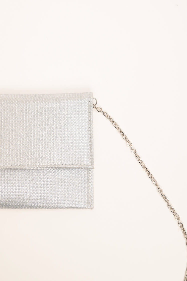 Pochette classica argento