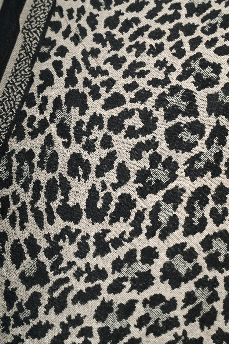 Sciarpa in jacquard animalier