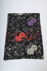 Sciarpa in jacquard floreale