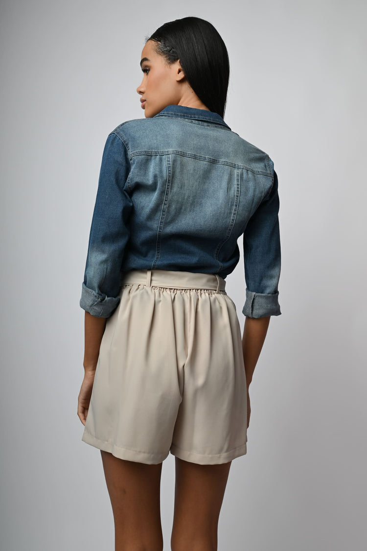 Shorts con pinces
