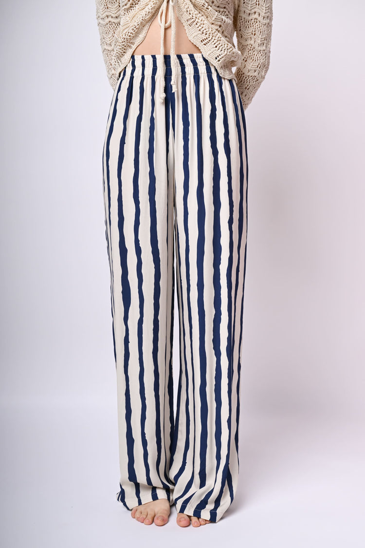 Pantaloni palazzo a righe